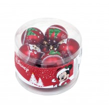 Lot de 10 boules de sapin de Noël 6 cm Mickey