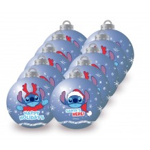 Lot de 10 boules de sapin de Noël 6 cm Stitch 6