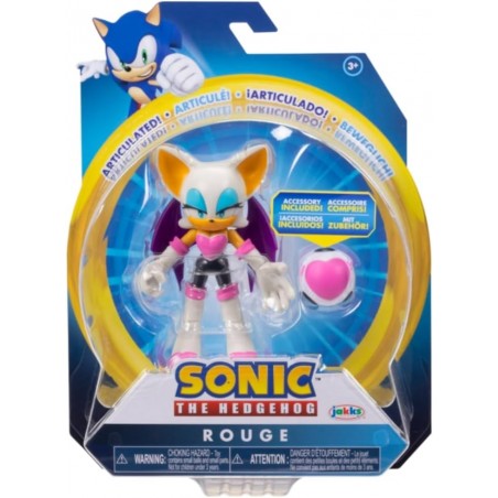 Sonic The Hedgehog Figurine de 10,2 cm – Rouge avec bombe en forme de cœur