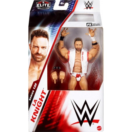 WWE Figurine articulée Élite La Knight de 15 cm Serie 120