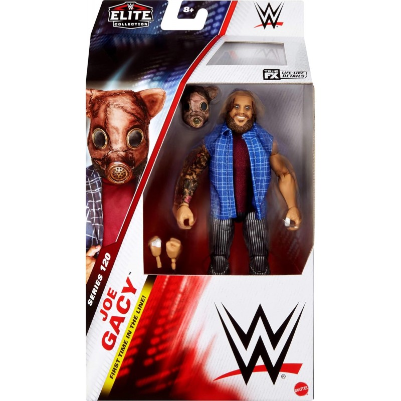 WWE Figurine articulée Élite Joe Gacy de 15 cm Serie 120 WWE Figurine articulée Élite Joe Gacy de 15 cm Serie 120