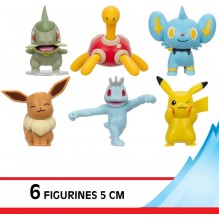 Coffret de 6 figurines Pokémon 5 cm