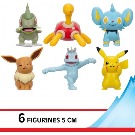 Coffret de 6 figurines Pokémon 5 cm