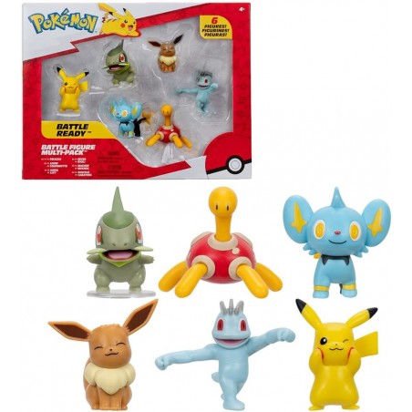 Coffret de 6 figurines Pokémon 5 cm