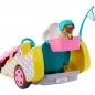 Coffret Barbie Poupée Stacie avec Voiture De Kart, Chien Et Accessoires