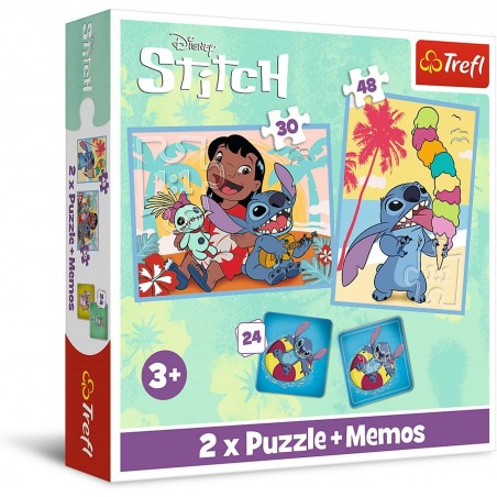 Lilo & Stitch Puzzle 30 et 48 piéces et memos