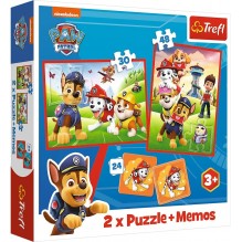 Pat patrouille Puzzle 30 et 48 piéces et memos