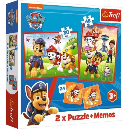 Pat patrouille Puzzle 30 et 48 piéces et memos