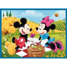 Mickey et Minnie Puzzle 30 et 48 piéces et memos