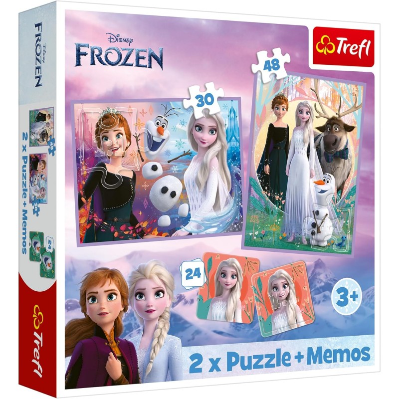 La reine des neiges Puzzle 30 et 48 piéces et memos La reine des neiges Puzzle 30 et 48 piéces et memos