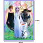 La reine des neiges Puzzle 30 et 48 piéces et memos