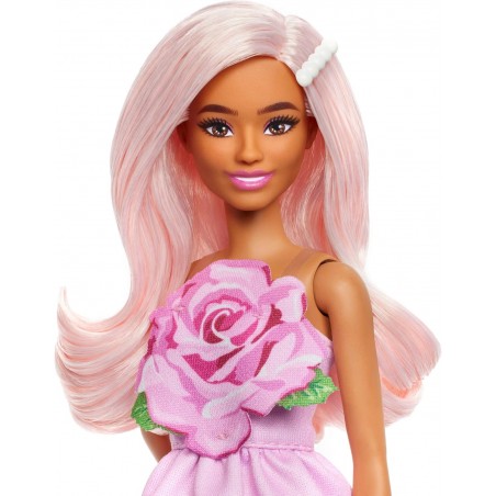 Poupée Barbie robe rose pop