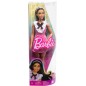 Poupée Barbie Fashionistas,Cheveux Noirs avec Robe Rose