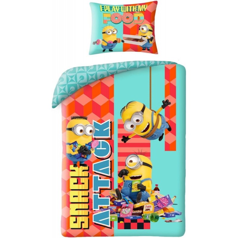 Housse de couette Minions Snack attack