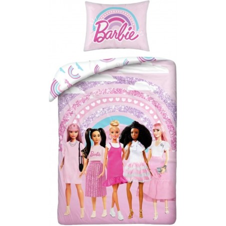 Housse de couette Barbie réversible