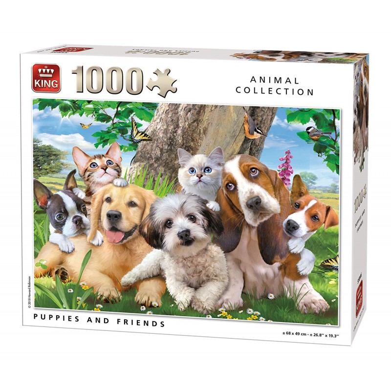 Puzzle 1000 piéces équipe de chiens et chats Puzzle 1000 piéces équipe de chiens et chats