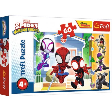 Puzzle 60 piéces Les Aventures de Spidey et Ses Amis