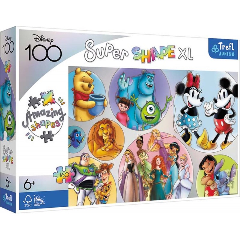 Disney puzzle Casse-tête - Le monde coloré - 160 piéces Disney puzzle Casse-tête - Le monde coloré - 160 piéces