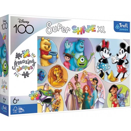 Disney puzzle Casse-tête - Le monde coloré - 160 piéces