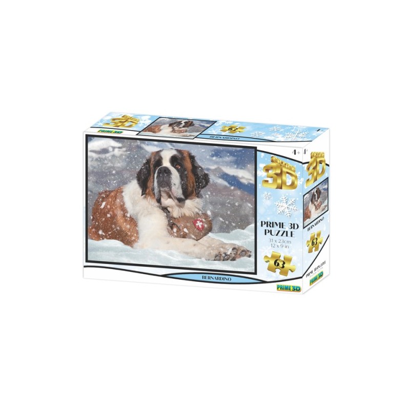 Puzzle 3d Saint Bernard 100 piéces Puzzle 3d Saint Bernard 100 piéces