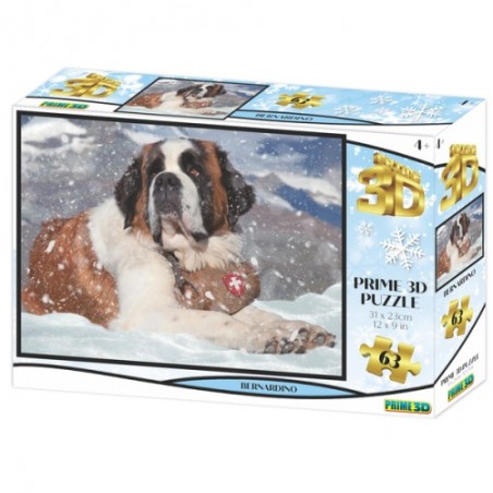Puzzle 3d Saint Bernard 100 piéces