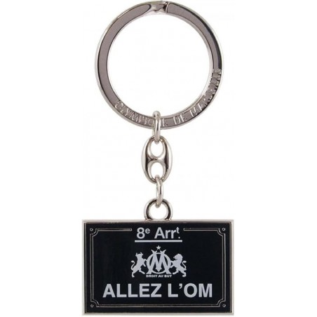 Porte clés Olympique de Marseille plaque de rue