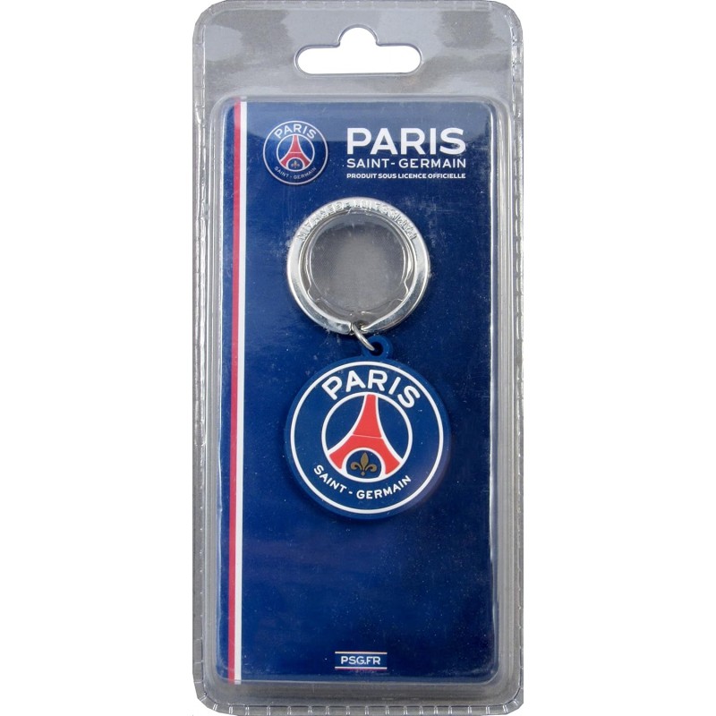 Porte clés Paris Saint Germain Caoutchouc Blister Gomme