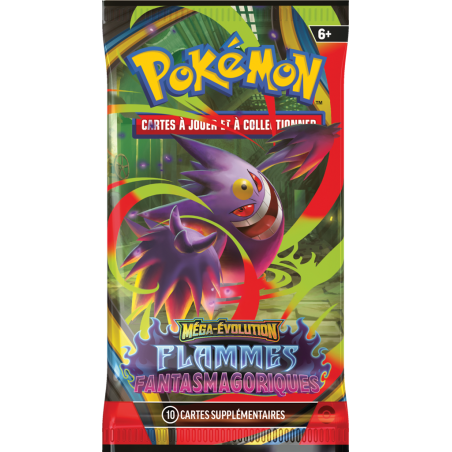 Booster Pokémon Flammes Fantasmagoriques-Mega évolution(modèle aléatoire)