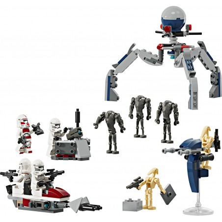 LEGO Star Wars Pack de Combat des Clone Troopers et Droïdes de Combat  75372