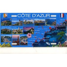 Plaque de rue villes cote d'azur