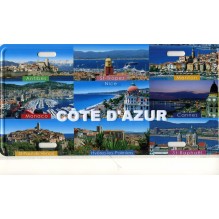 Plaque de rue Cote d'azur