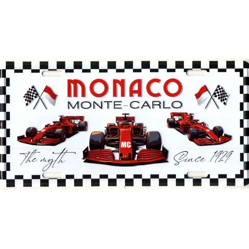 Plaque de rue Monaco Formule 1
