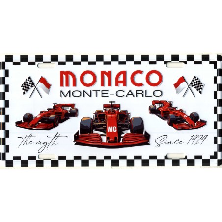Plaque de rue Monaco Formule 1
