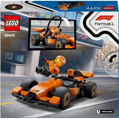 LEGO City Voiture de Course McLaren avec Pilote de F1 60442