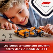 LEGO City Voiture de Course McLaren avec Pilote de F1 60442