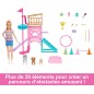 Barbie Coffret Parcours D’Obstacles Et Poupée Stacie Avec 3 Chiots À Entraîner