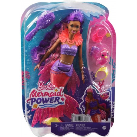 Barbie Coffret Mermaid Power avec Poupée Sirène « Brooklyn »