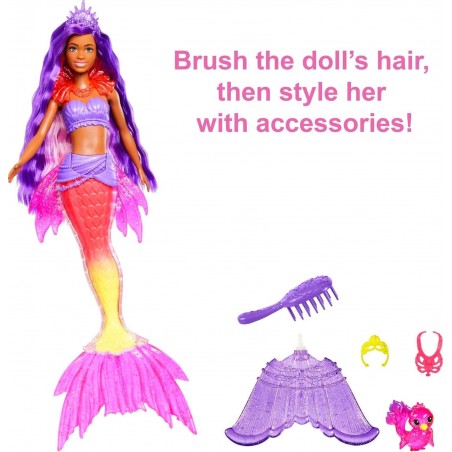 Barbie Coffret Mermaid Power avec Poupée Sirène « Brooklyn »