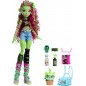 Monster High Venus McFlytrap Poupée avec chat Chewlian et accessoires