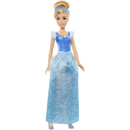 Princesses Disney Poupée Cendrillon articulée avec tenue scintillante et accessoires