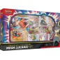 Pokémon : Collection avec Figurine Méga-Lucario-ex (1 Carte Promo Brillante texturée, 1 Carte Promo Grand Format, 5 boosters