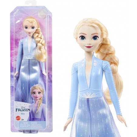 Poupée Disney Elsa la reine des neiges avec tenue emblématique