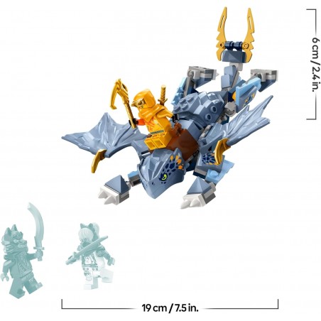 LEGO Ninjago Le Jeune Dragon Riyu, Set de Jeu avec 3 Minifigurines de Ninjas