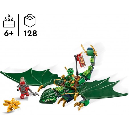 LEGO Ninjago Le Dragon Vert de la forêt de Lloyd - Jouet de Construction avec 2 minifigurines et Un Dragon articulé 71829
