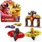 LEGO Ninjago Pack de Combat Spinjitzu du Dragon - Jeu de Construction avec 2 toupies et 2 minifigurines 71826