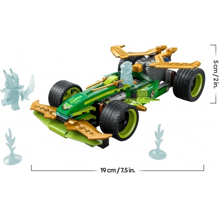 LEGO Ninjago La Voiture de Course à rétrofriction de Lloyd - Véhicule de Sport à Construire 71828