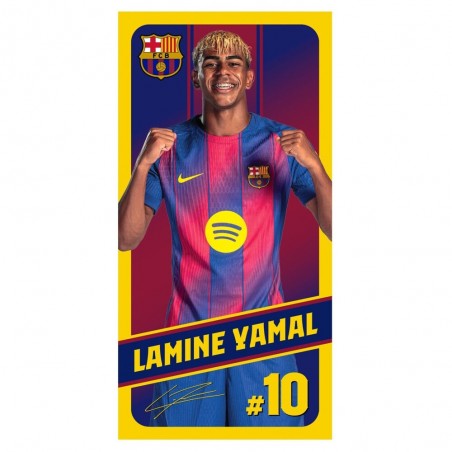 Serviette de plage Fc Barcelone Lamine Yamal 140 x 70 cm
