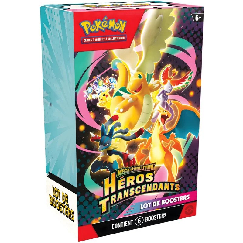 Pokémon - Bundle de 6 Boosters - ME2.5 Méga-Évolution - Héros Transcendants
