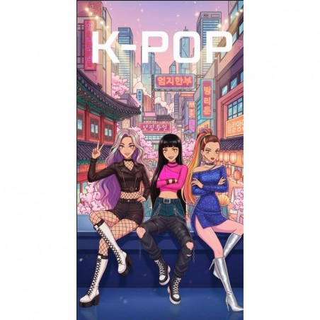 Serviette de plage k-pop démon hunters