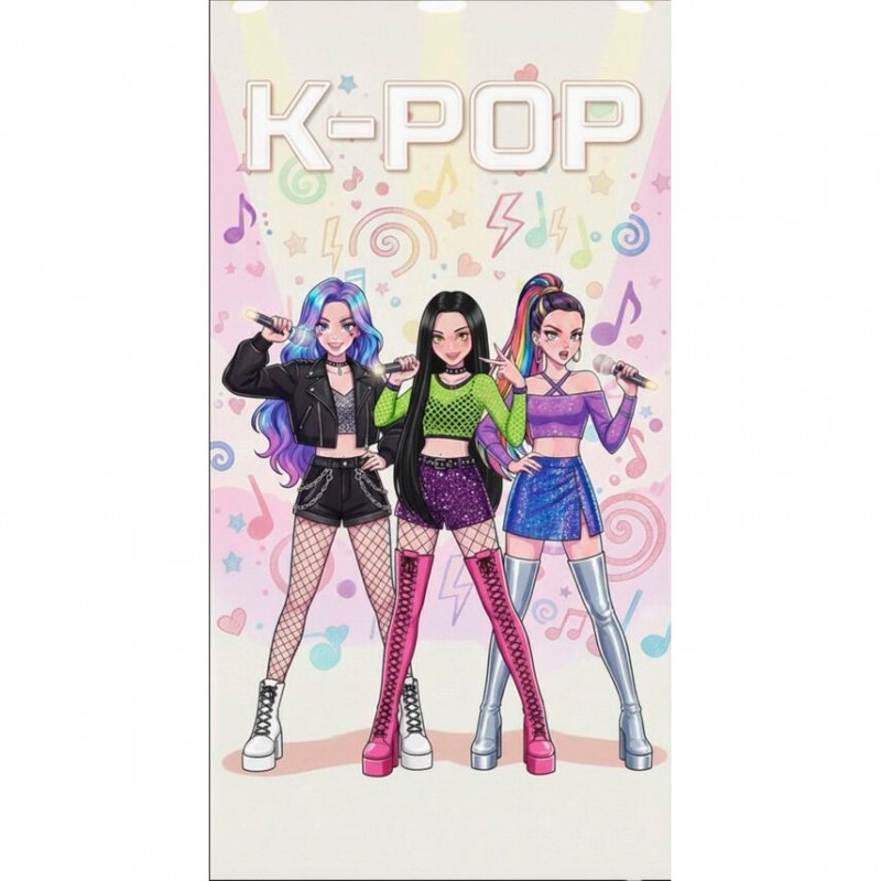 Serviette de plage k-pop démon hunters Serviette de plage k-pop démon hunters
